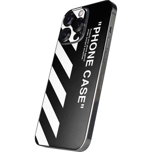 Black and White Stripes iPhone 14 Pro Skin